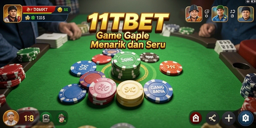 Menggambarkan pengalaman bermain Gaple yang seru di 11TBET.