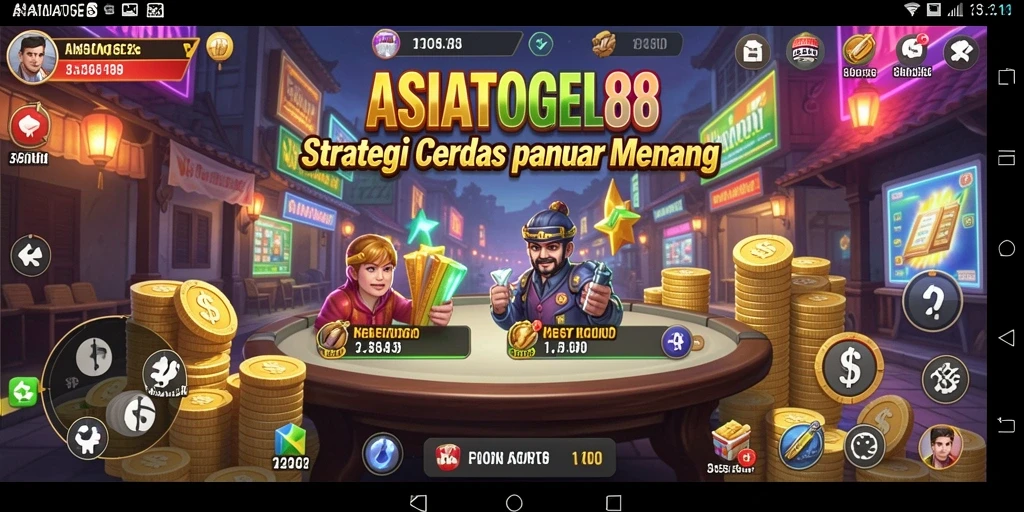 Tampilan gameplay strategi yang mendebarkan di ASIATOGEL88.