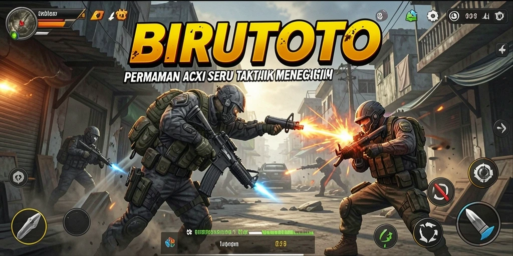Gameplay BIRUTOTO yang menegangkan dan penuh aksi.