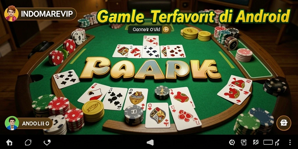 Gameplay seru INDOMAREVIP yang menampilkan kartu Gaple.