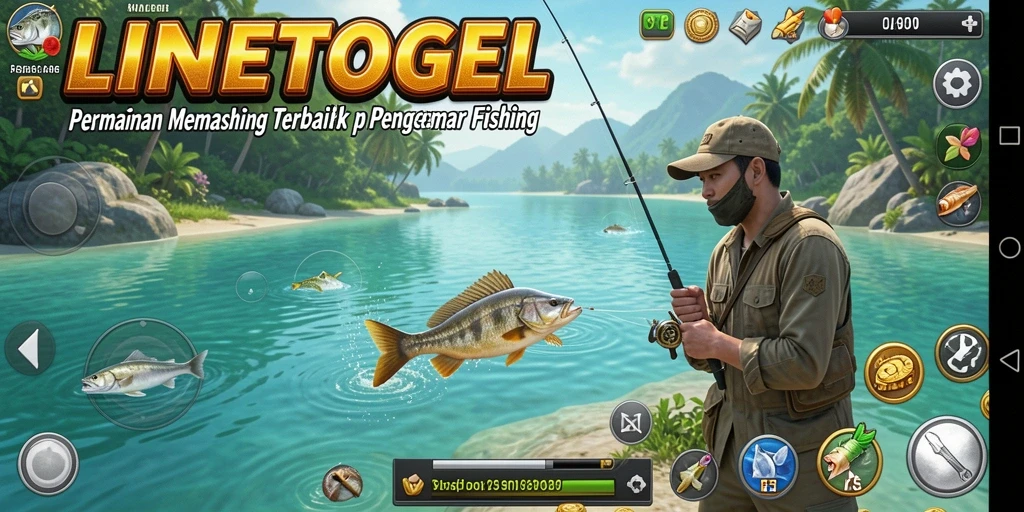 Tampilan gameplay menarik dari LINETOGEL dengan pengalaman memancing seru.