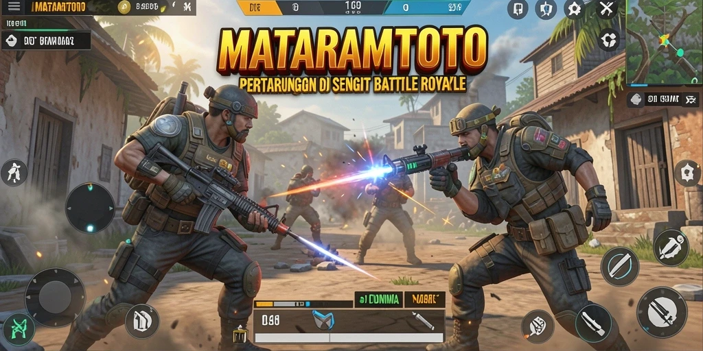 Tampilan seru gameplay MATARAMTOTO di medan perang Battle Royale.