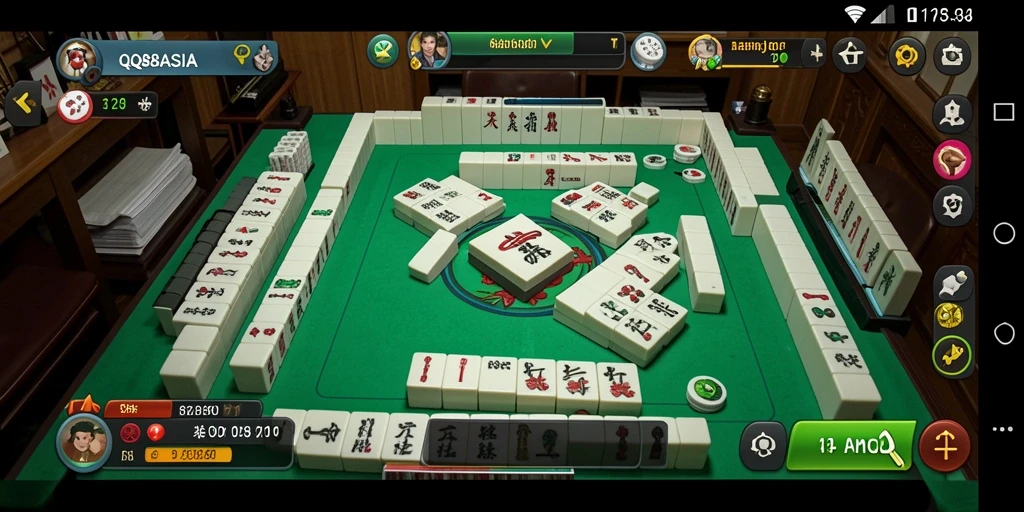 Tampilan gameplay Mahjong yang menarik di QQ88ASIA.