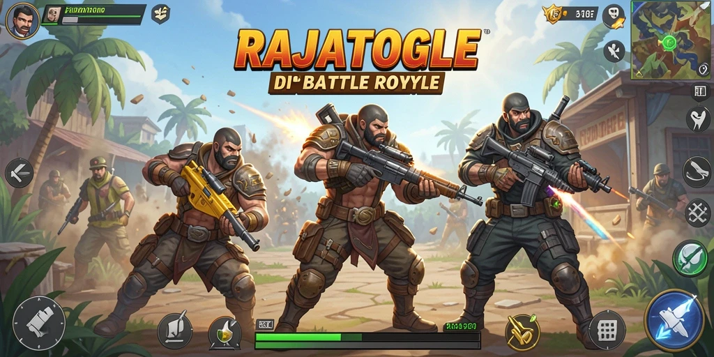 Tampilan gameplay seru dari RAJATOGEL di medan pertempuran.