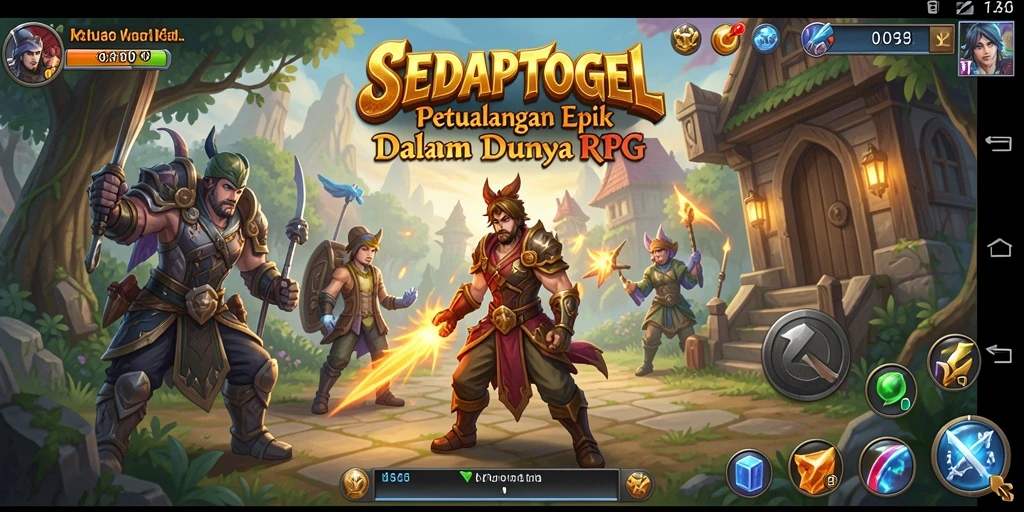 Tampilan gameplay paling menarik dalam petualangan RPG.