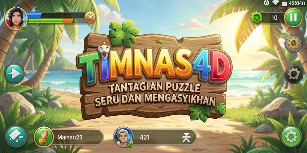 Tampilan gameplay unik dan menantang dari TIMNAS4D.