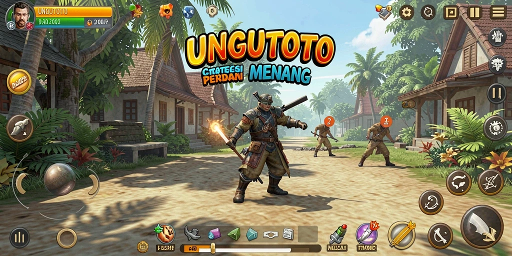 Tampilan gameplay menarik UNGUTOTO penuh strategi dan tantangan.